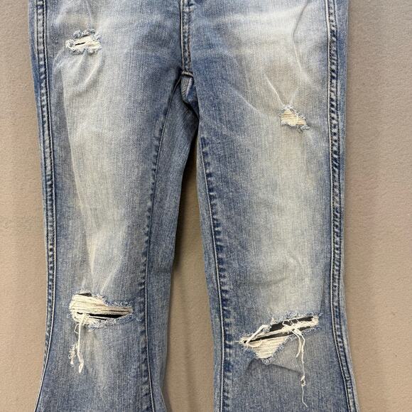 BKE Jeans Women's 26x29.5 (2) Light Blue Billie Slim Fit High Rise Flare Preppy - Picture 5 of 15